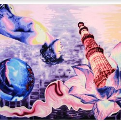 Flying With A "Kutub Minar"