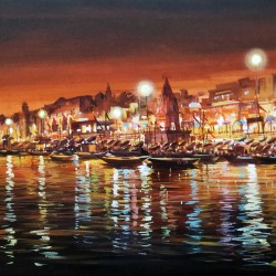 Beauty of Night Varanasi Ghat Beauty of Night Varanasi Ghat